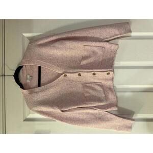 J.Crew Extra Soft Pink Cardigan Sweater Size Small